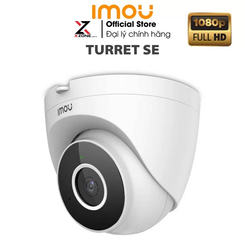 Camera Wifi Imou Turret SE 2MP/4MP Phát Hiện Con Người,Hồng Ngoại Ban Đêm, Phù Hợp Trần Thạch Cao - Hàng Chính Hãng.
