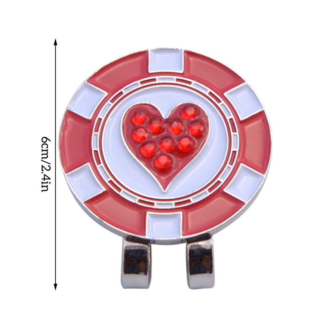 Kẹp Đánh Dấu Bóng Golf Hình Trái Tim / Thoi Có Thể Tháo Rời Tinh Tế Sáng Tạo Cho Nam Và Nữ