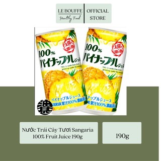 Nước trái cây tươi sangaria 100% fruit juice 190g