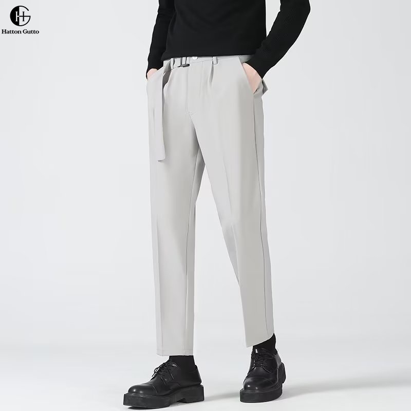 Hattongutto COD OOTD Quần Dài Co Giãn Thời Trang Mùa Thu Phong Cách Hàn Quốc Cho Nam Giới