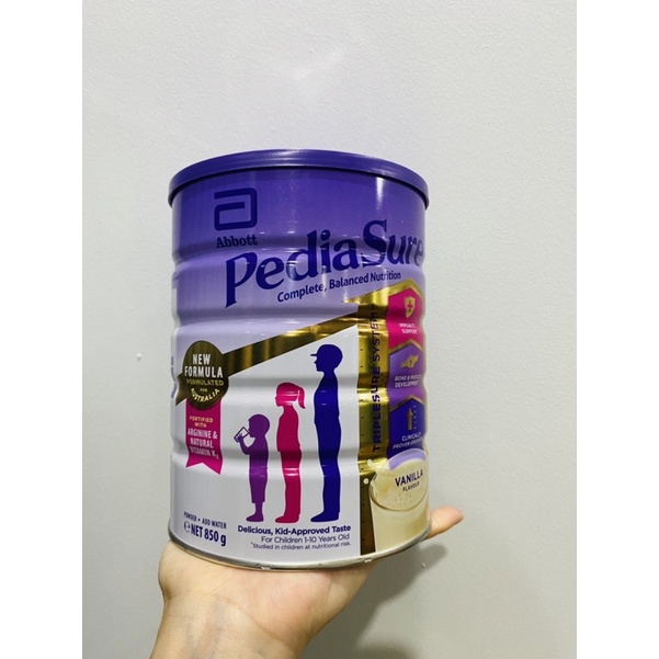 Sữa Bột PediaSure Úc Vanilla Nắp Tím 850G
