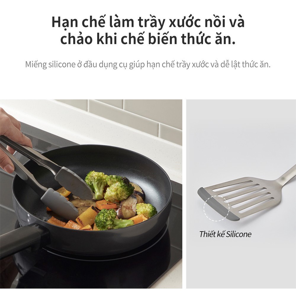 Bộ Dụng Cụ Bếp 6 Món LocknLock  Kitchen Tools Set Màu Xám CKT330S01 - T2Cmall