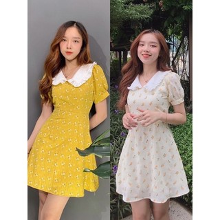  Đầm hoa bèo cổ 