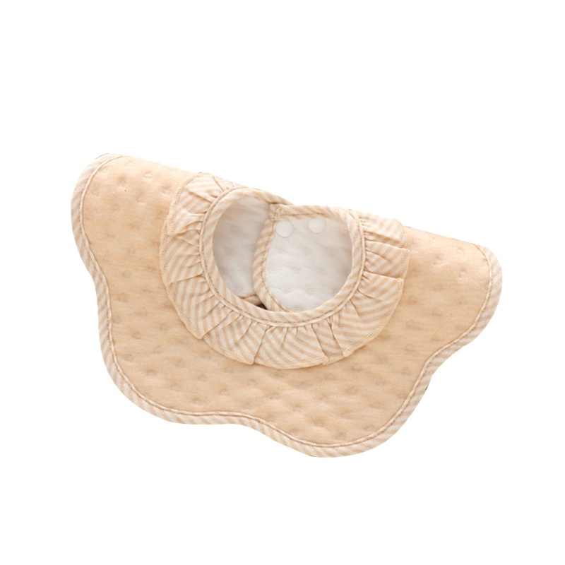 Yếm Ăn Cotton Chống Thấm Nước Chống Sờn Tiện Dụng Cho Bé Sơ Sinh