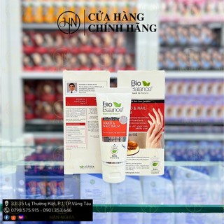 Kem Dưỡng Da Bàn Tay và Móng Tay BIOBALANCE, BIO BALANCE 60ml Tinh dầu Argan dành cho da thô ráp, nứt nẻ Hand & Nail Bal