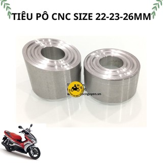 Tiêu pô cnc size 22-23-26mm loại tròn và xéo