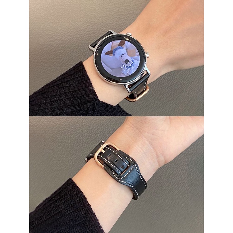 Dây Đeo Bằng Da Cao Cấp Phù Hợp Với Samsung galaxy watch 4 / 5 / 5Pro
