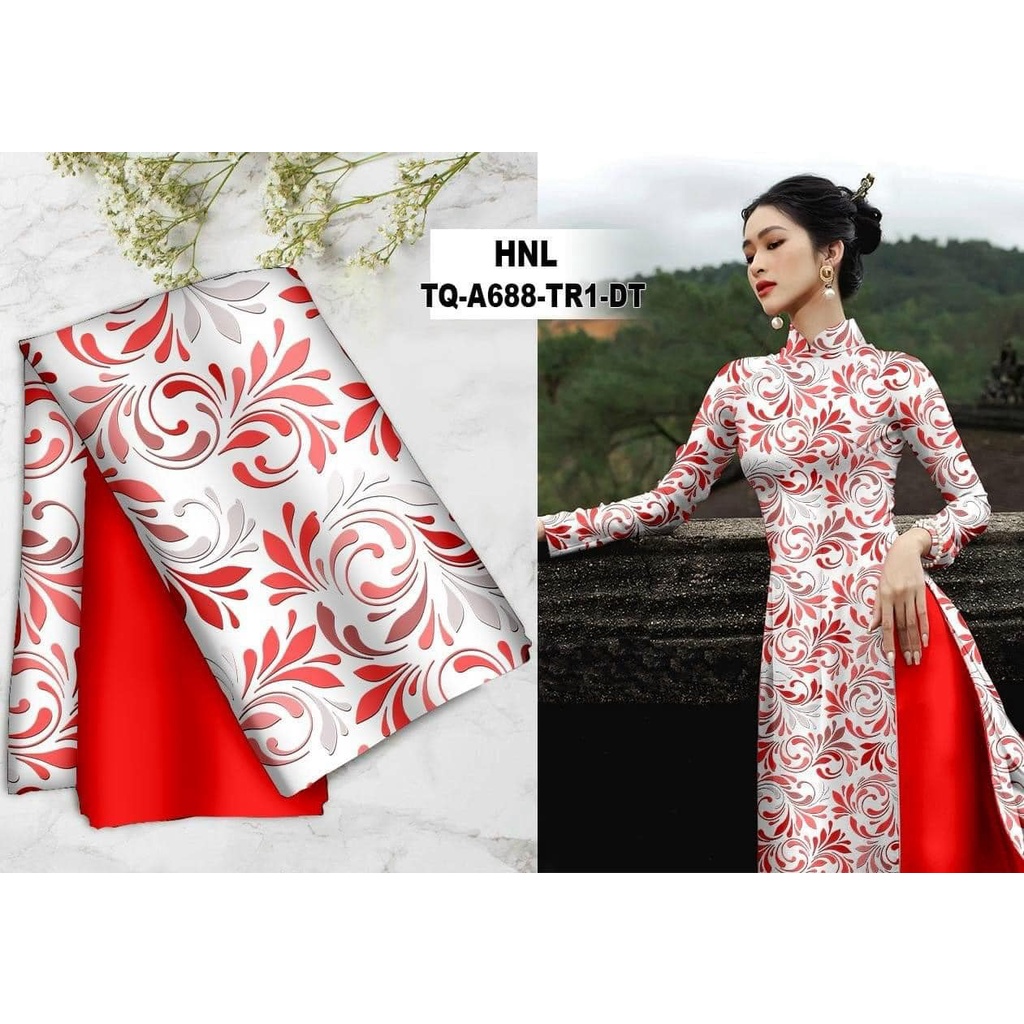 Vải áo dài mẫu sang trọng trung niên mặc siêu đẹp, hàng cao cấp