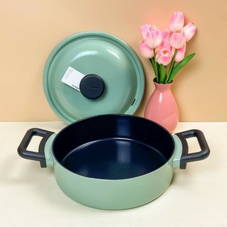 Nồi decore 24cm, hai tay cầm - màu mint - lde1244ih