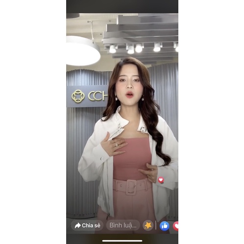 Pass áo bomber xanh Cchat Clothes new size M