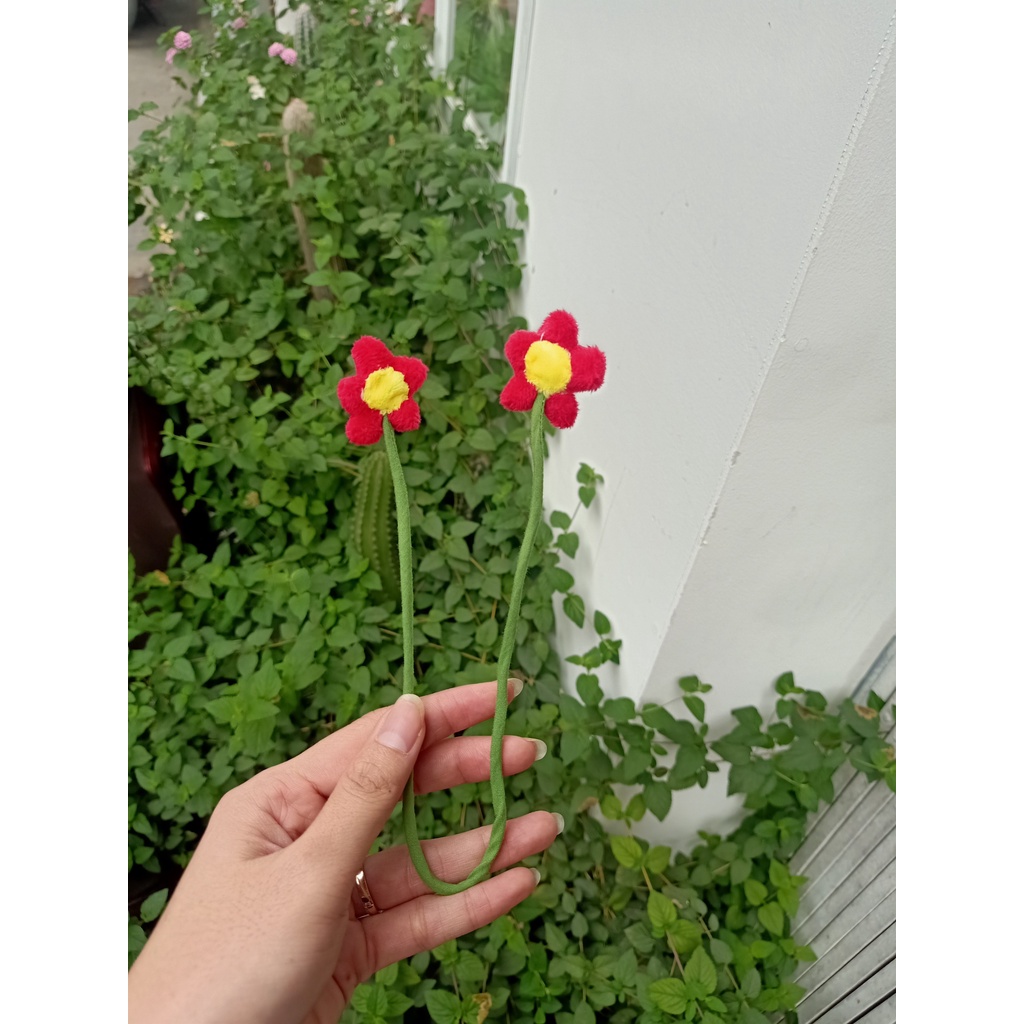 Hoa Nhí dễ thương, thân 15cm - gấu bông đình may