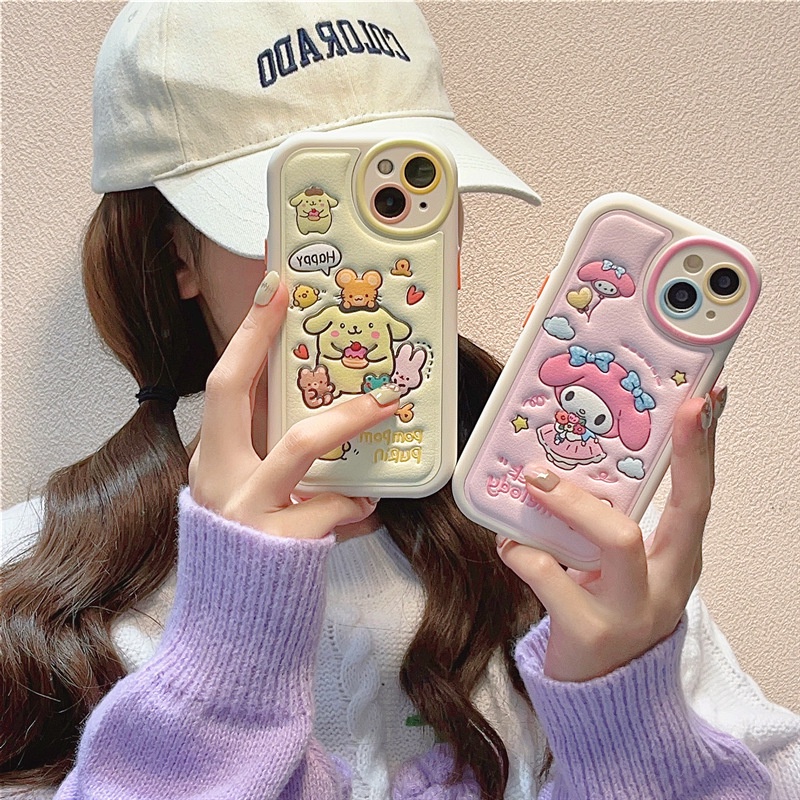Ốp Điện Thoại TPU Mềm Họa Tiết Hoạt Hình Sanrio Melody Cinnamoroll Cho IPhone 14 13 12 Pro Max 14 13 12 11 Mini 6 6s 7 8 Plus XR X XS Max