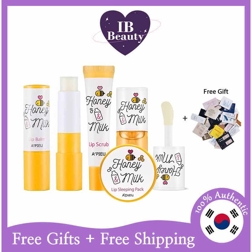 Tẩy Tế Bào Chết Môi Mật Ong & Sữa / Son Dưỡng / Dầu Dưỡng Môi / Túi Ngủ