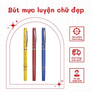 Bút Máy Ban Chữ Việt CL01 Ngòi 2 Màu Siêu Bền Chuyên Dùng Cho Học Sinh Tiểu Học Khắc Tên Miễn Phí