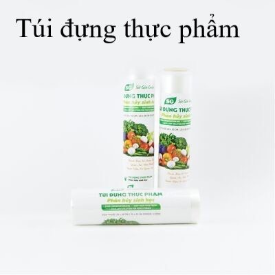 Set 3 Cuộn (450 cái) Túi Đựng Thực Phẩm Phân Hủy Sinh Học, Túi bọc thực phẩm, túi đựng thực phẩm an toàn cho sức khoẻ