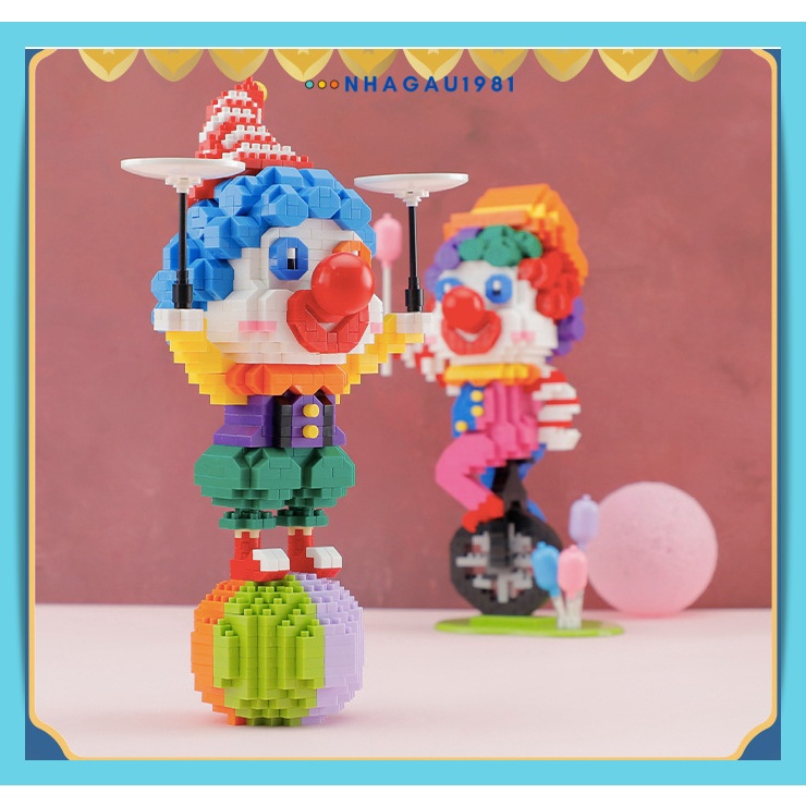 Đồ Chơi Lắp Ráp Chú Hề Đêm Halloween Chính Hãng Balody Tặng Thanh Gỡ Shop Nhagau1981