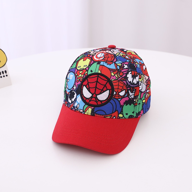 Nón Lưỡi Trai Chống Nắng Chống Gió Họa Tiết MARVEL Spiderman Thời Trang Xuân Thu Cho Bé