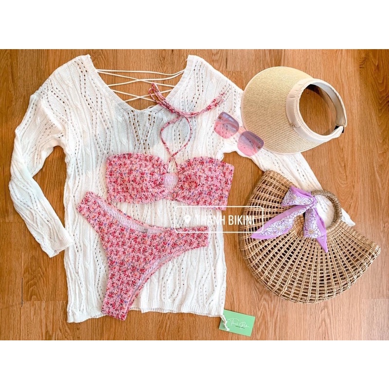 Bikini hoa nhí chuẩn QCCC. Hình thật & hình khách shop❤️