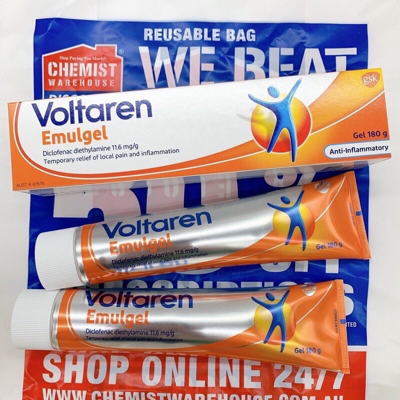 Kem xoa giảm đau Voltaren Emulgel Muscle and Back Pain Relief 180g