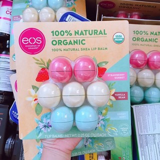 Son trứng eos son dưỡng môi organic lip balm 7g