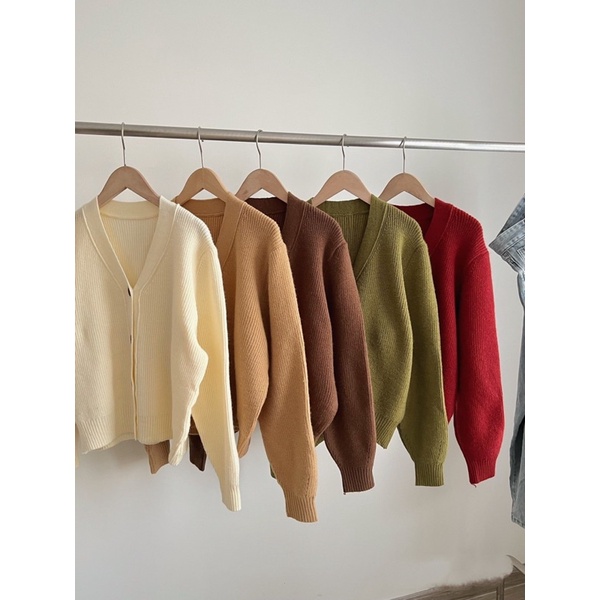 Áo len cardigan form dáng vừa (ẢNH THẬT SHOP CHỤP)