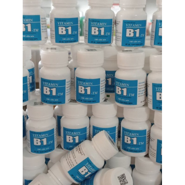 VITAMIN B1 Đại y, Đại Uy lọ 100 viên hỗ trợ cho người viêm đau dây thần kinh, giúp ăn ngon