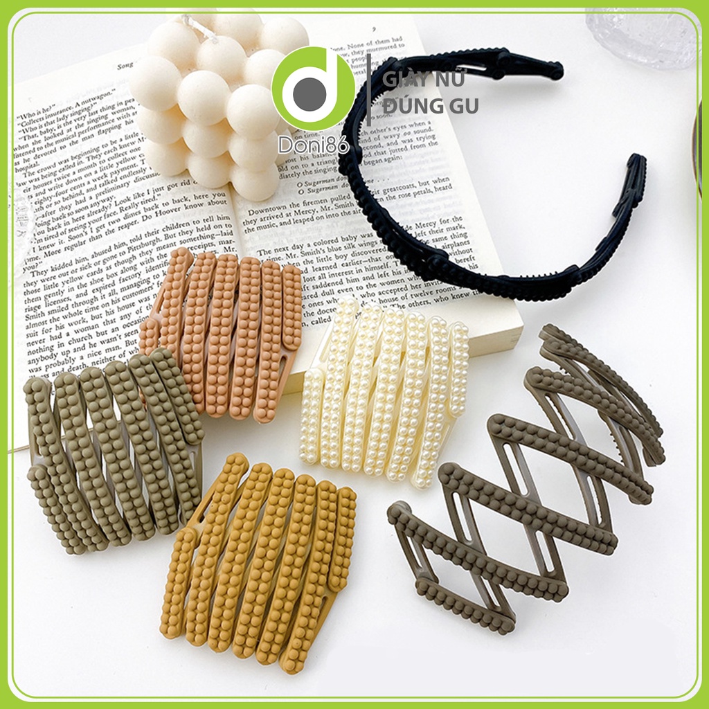 Cài tóc gấp gọn tiện dụng, màu sắc đa dạng, bền bỉ, không gây rụng tóc - Doni - DOPK312