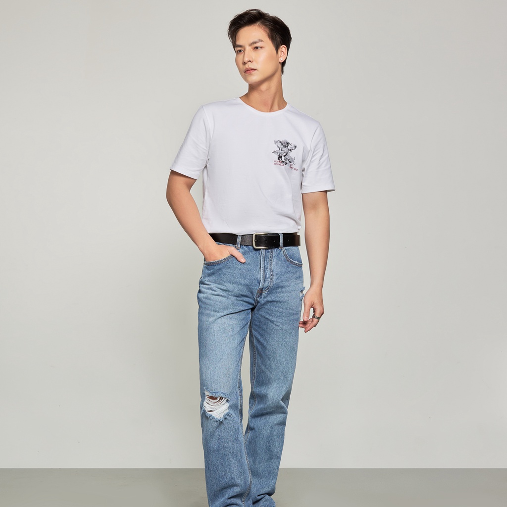 Áo phông nam in hình Cotton USA Highway (Menswear) Cupid