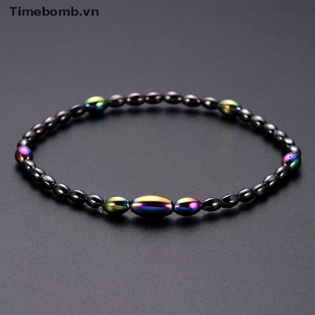 Vòng Tay Chuỗi Hạt Đá Hematite Giảm Cân Hiệu Quả