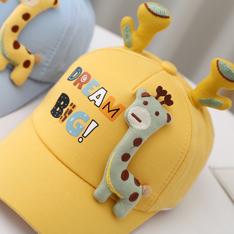 Mũ Lưỡi Trai Hình Hươu Cao Cổ Dễ Thương Cho Bé