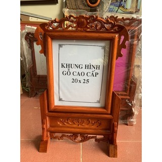Khung ảnh thờ gỗ hương 20x25