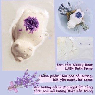 Bom tắm LUSH - Sleepy Bear bath bomb