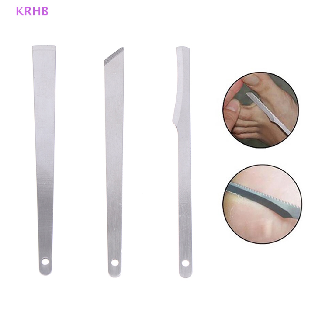 Dụng Cụ Lột Móng Bằng Thép Không Gỉ Màu Xám Mới