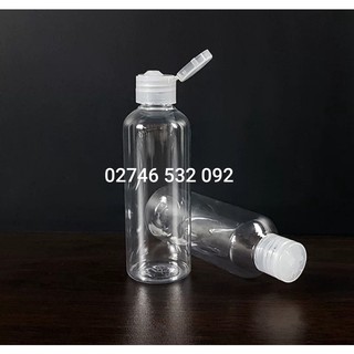 Chai Nhựa Trong Nắp Bật Trong Từ 50ml Đến 250ml - Chai Nhựa Nhập Bền Đẹp
