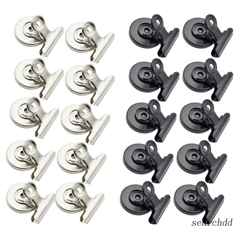 Set 10 Kẹp Nam Châm Chắc Chắn Rộng 31mm Dùng Trưng Bày Ảnh Trong Nhà / Văn Phòng / Trường Học