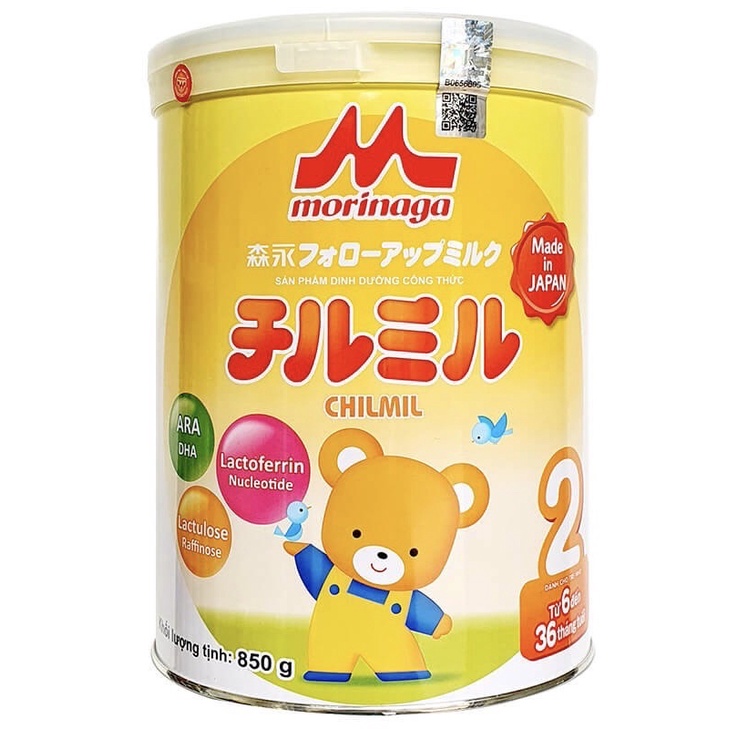sữa morinaga số 2- 850g(t4/2024) mẫu mới, nắp mới