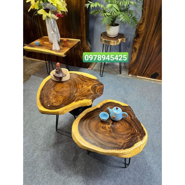 Bàn gỗ me tây nguyên tấm, Bàn gỗ sân vườn, bàn gỗ ban công