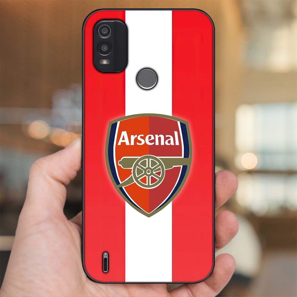 Ốp lưng Nokia C21 Plus viền đen in hình Arsenal FC