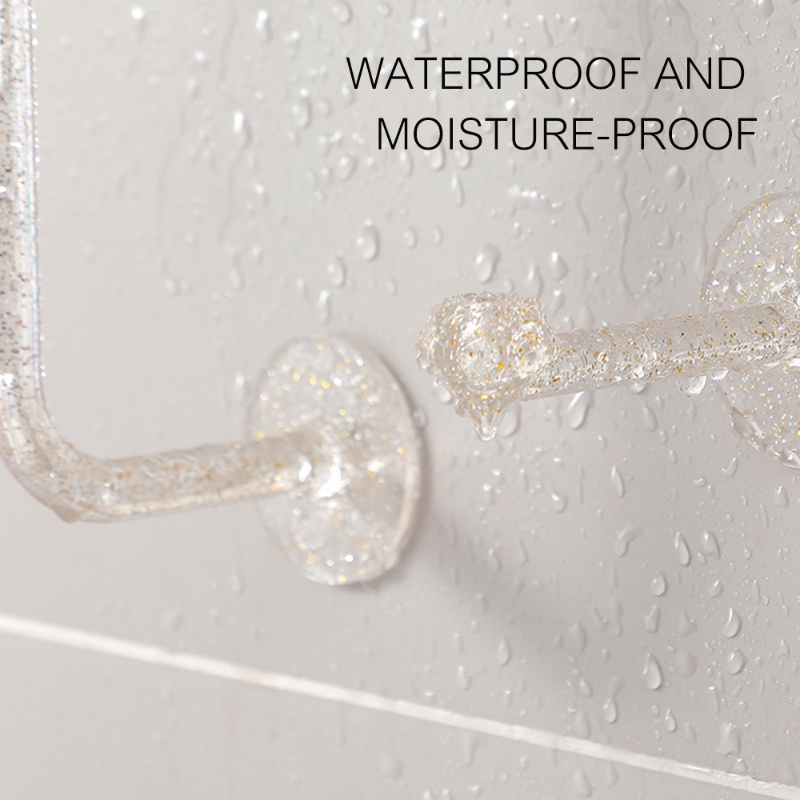 Giá Đỡ Mắt Kính / Khăn Tắm / Chìa Khóa Gắn Tường Trong Suốt Chống Nước Sắp Xếp Gọn Gàng Cho Nhà Tắm /