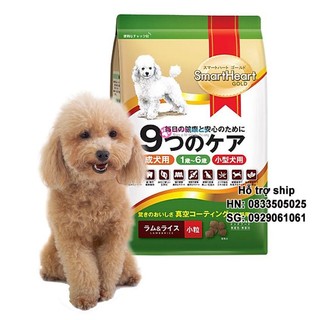 Thức ăn Smartheart Gold gói 1kg - loại cho chó cỡ nhỏ (hanpet 216) loại cho chó cỡ nhỏ (Poodle, phốc, pug )