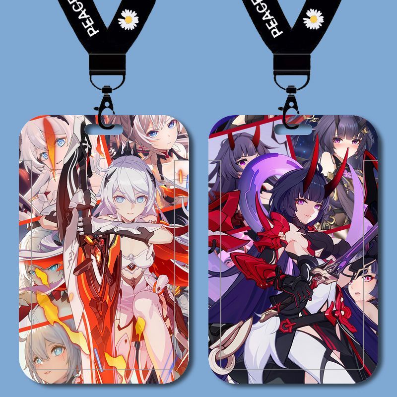 Honkai Impact 3 Elysia Bronia Fuhua Yaezakura student card holder campus card bus card meal card water card