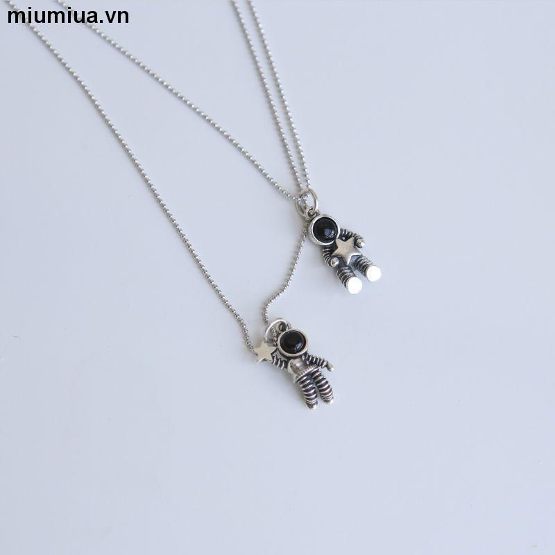 miumiuaVòng cổ Mặt Hình Phi Hành Phong Cách Hip Hop Đơn Giản Thời Trang