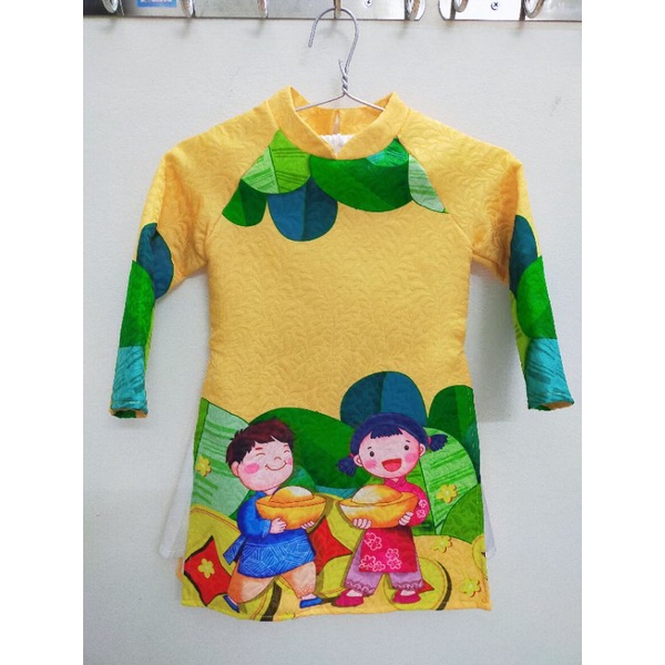 Áo dài bé gái Ahimum