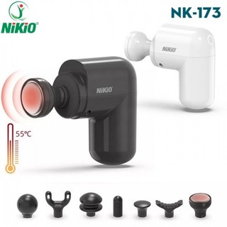 Súng massage cầm tay siêu mini Nikio NK-173 - Có đầu nhiệt nóng thế hệ mới