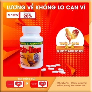 Testo-dione tăng lực cho gà đá chiếc lẽ 20 viên