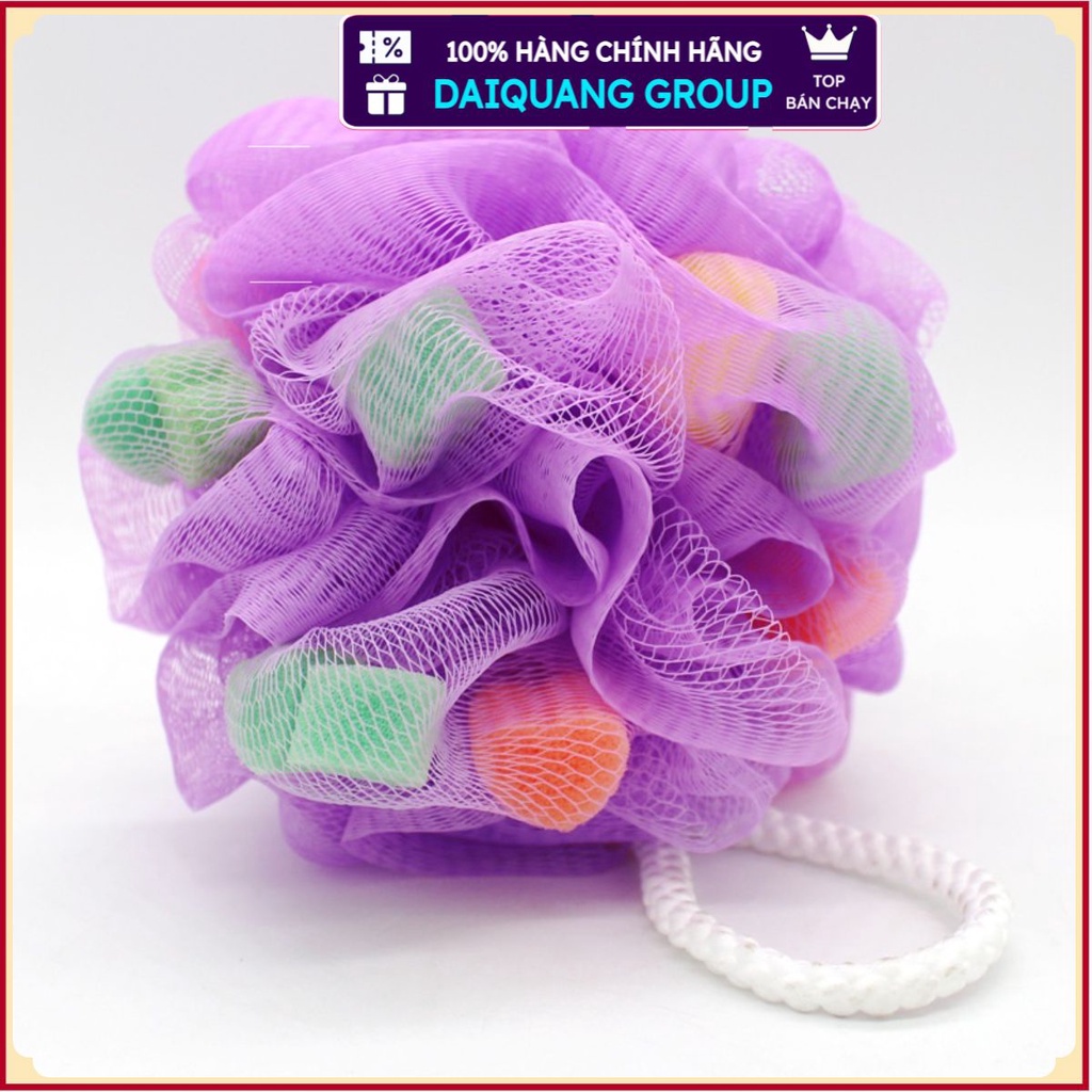 Bông tắm tạo bọt hình hoa tẩy tế bào chết cho cơ thể an toàn tiện dụng GC40953