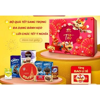  hộp quà Tết bánh kẹo kinh Đô 1036g 