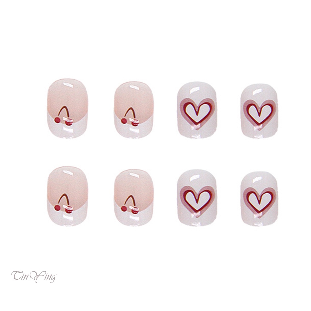 GETNOIVAS Bộ 24 Móng Tay Giả Hình Vuông Bằng Acrylic Cho Nữ