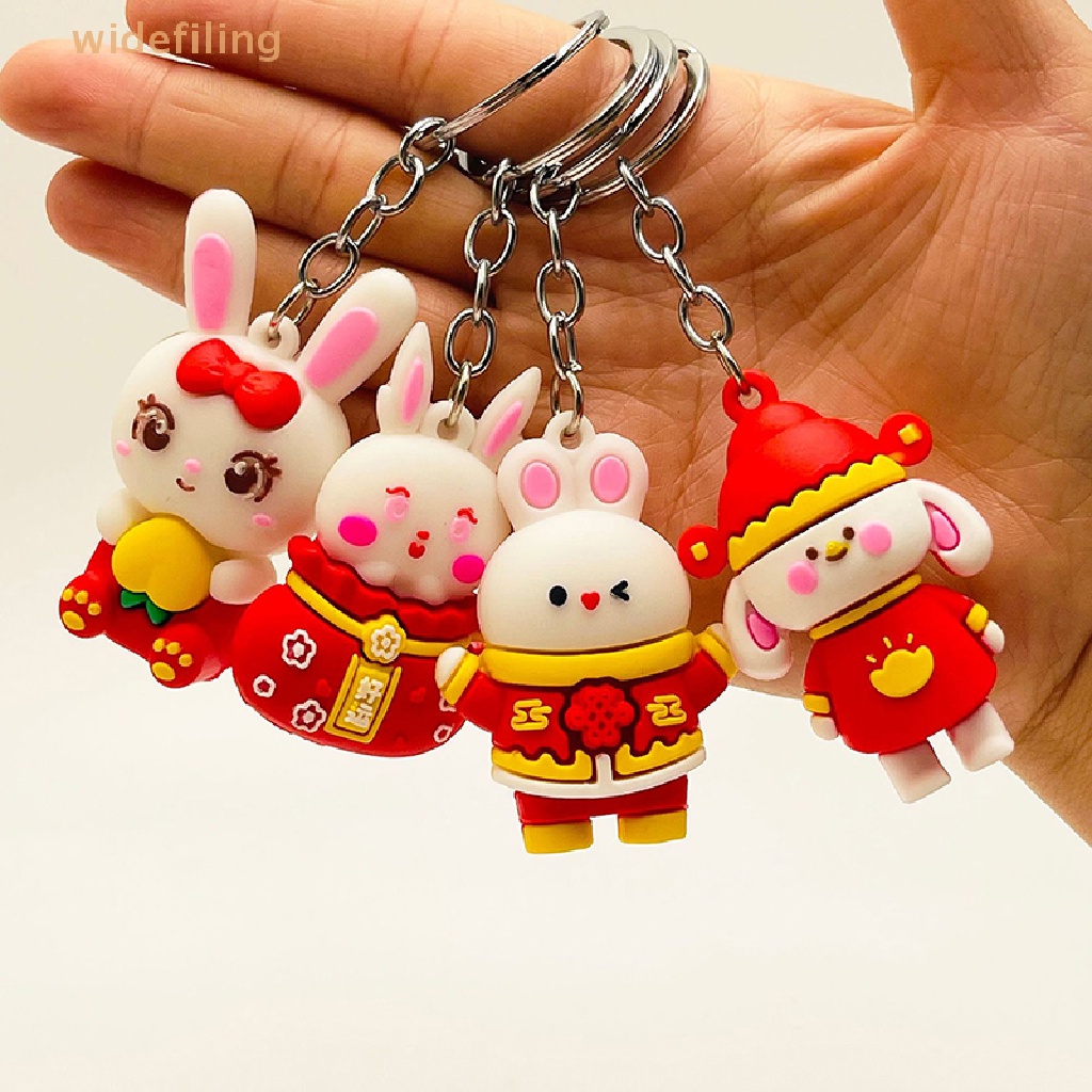 Móc Khóa Hình Thỏ May Mắn Dễ Thương