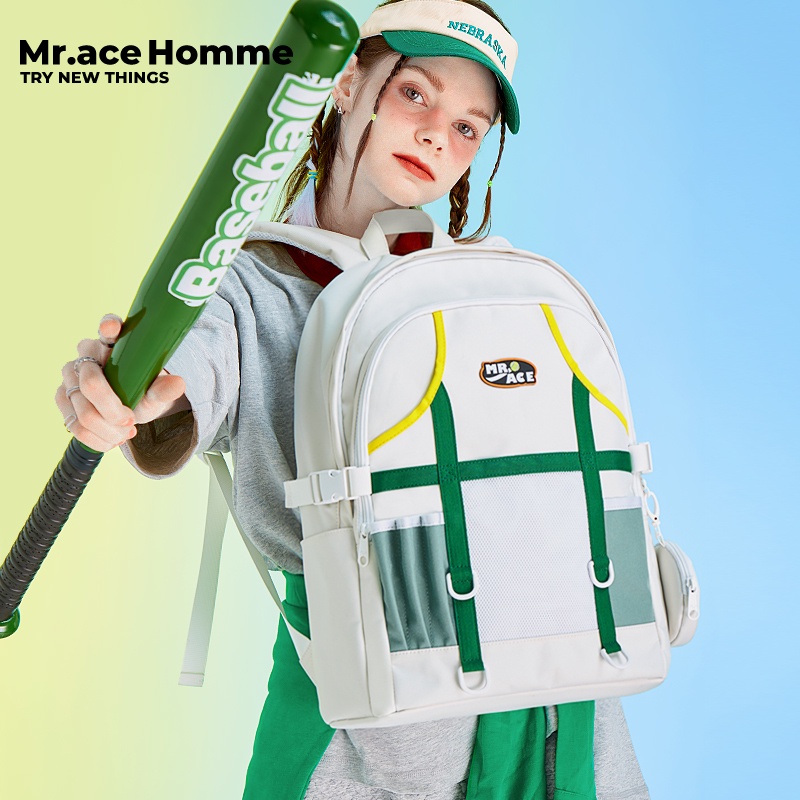 Mr. ace Homme Ba Lô Du Lịch Cỡ Lớn Phong Cách Thể Thao Đơn Giản Cho Nam Và Nữ